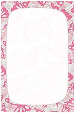 Бебе розово креветче за креветчиња за девојчиња за момчиња, листови за душеци за деца, садови за креветчиња, вграден лист 20246406