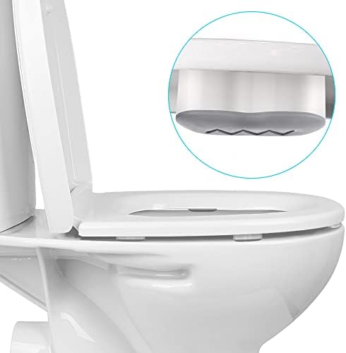 4 пакувања браник на тоалетно седиште, прицврстување за тоалетот, универзални браници за замена на комплет за браник на седиштата,