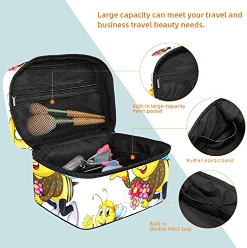 Беспрекорна Пчелна Шминка Футроли За Воз Патуваат Торба За Шминка Водоотпорен Пренослив Организатор На Козметички Кутии