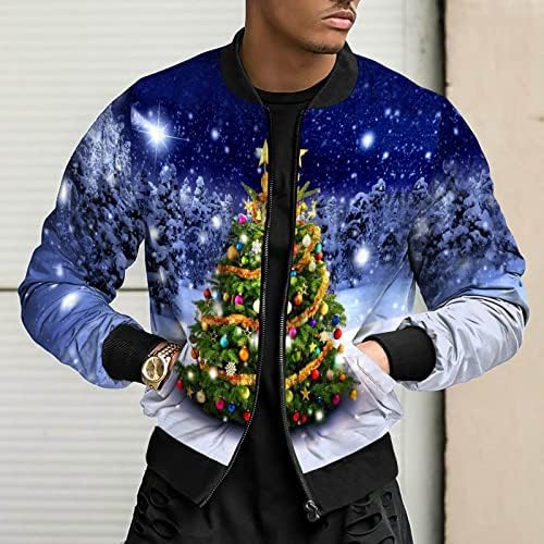 ADSSDQ Менс јакна зима, зимска преголема стилска јакна мажи плажа со долг ракав графички густ пуловер со аспиратор13