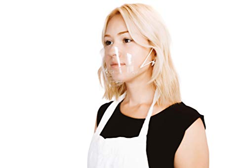 Ултралејт маска Транспарентна хигиенска отворено лице штит за храна за храна, угостителство и мало-анти-магла, еднократно, чиста
