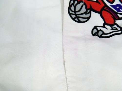 1997-98 Торонто Рапторс Реџи Слејтер 35 игра користена бела игра јакна 3XL 929 - НБА игра користена