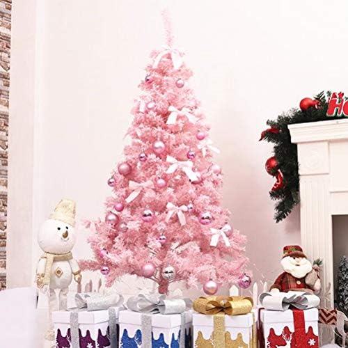 АБАОДАМ новогодишна елка розова елка украс Прекрасно стато дрво Божиќна декорација 90см розово кедарско дрво