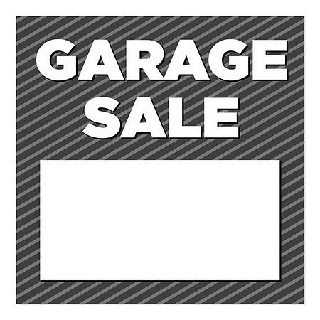 CGSignLab | Продажба на гаража -Стрип Греј Влечење на прозорецот | 24 x24