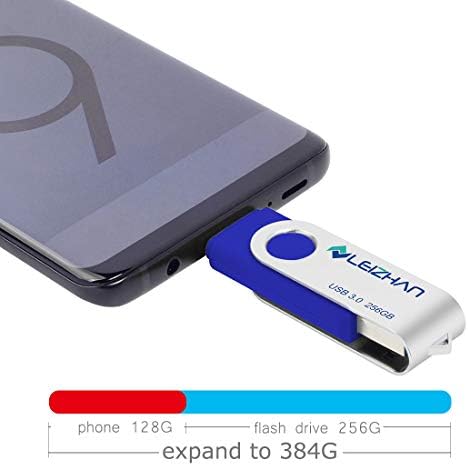 Leizhan 3.0 USB Flash Drive 256 GB, тип Ц Фото стап за Android Телефон Huawei P30 P20, Samsung Galaxy S10, S9, Note 9, S8, S8 Plus,
