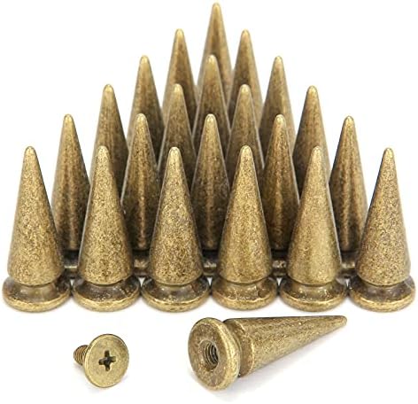 Weebee 25mm 20 сетови шила и столпчиња металик завртка назад големи метални занитки од куршуми за куршуми за диета за занаетчиски
