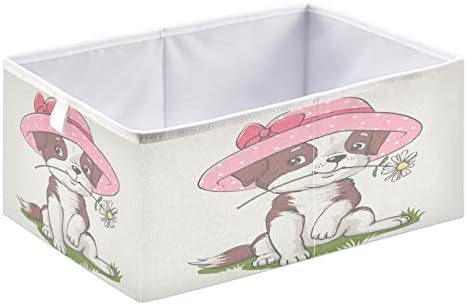 Кученце девојче розово складирање корпа за складирање правоаголен склопувачки расадник ја спречува голема организатор на кутии за играчки за