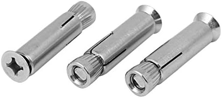 AEXIT M6 X нокти, завртки и сврзувачки елементи 40мм 304 шалтери од не'рѓосувачки челик за шифрирање на ракави за ширење на орев и завртки