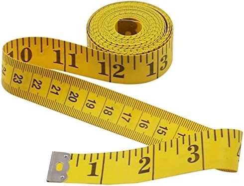 Алатка за мерење на лента за шиење Флексибилна мерка на телото на телото на телото 120 '' 3м