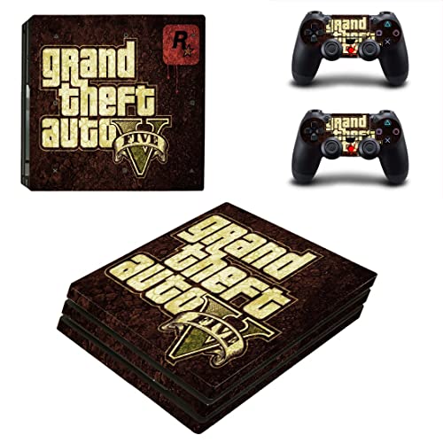 За PS5 Digital - Game Grand GTA Theft и Auto PS4 или PS5 налепница за кожа за PlayStation 4 или 5 конзола и контролори за декларирање винил DUC -5679