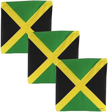 Мотични додатоци сет од 3 големи памучни банани - Карибински знамиња