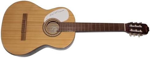 Mats Domino потпиша автограм со целосна големина Fender Acoustic Guitar W/ James Spence Authentication JSA COA - Музика икона, Rock N Roll