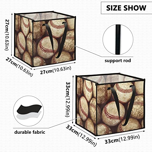 Стара Гроздобер Корпа За Складирање Бејзбол Склопувачка Корпа За Складирање Играчки Коцка Корпа За Перење Водоотпорна Расадник Со Рачки