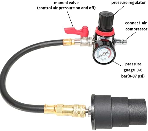 Тестер за истекување на турбо систем Dptool Турбо-полнач Турбо полнач на воздухот притисок на воздухот Систем за ладење на системот