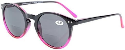 Очила Заштедете 10% на 2 Пакети Бифокални Очила За Сонце Читачи На Сонце Црна Розова И Црвена Желка +1.50