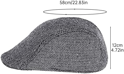 Mauve hatенски памук берет врвна капа мода напред капа на отворено патување сонце капа за мажи