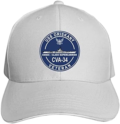 УСС Орискани CVA-34 Унисекс патка капа капа Бејзбол капа за сендвич