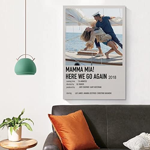 Xiaom Mamma Mamma Mia Movie постер за спална соба естетски wallиден декор платно artиден уметност подарок 12x18inch