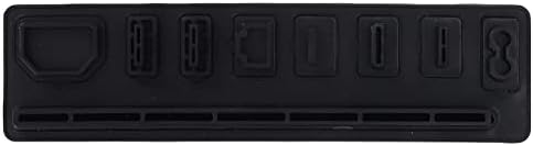 Заштитувачи на прашина во Чиве Jackек, 2 во 1 сунѓер + гума црна џек затопчиња за пакувања совршено погодни за заштита за PS4 Pro