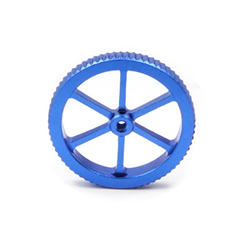 Yeebyee ги ажурираше сините алуминиумски рачни вртења на раката на тркалата за израмнување на тркалата со дијаметар 60мм+топол кревет Спари