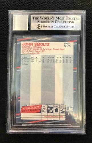 Smон Смолц потпиша 1988 година Флеер Ажурирање на дебитант картичка бас Авто одделение Совршен 10 - Бејзбол плоча со автограмирани картички