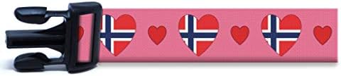 Ја Сакам Норвешката Јака За Кучиња | Одлична За Норвешки Празници, Специјални Настани, Фестивали, Паради И Секој Ден Силно | Направено Од САД | XSmall Мал Средно Голем XLar