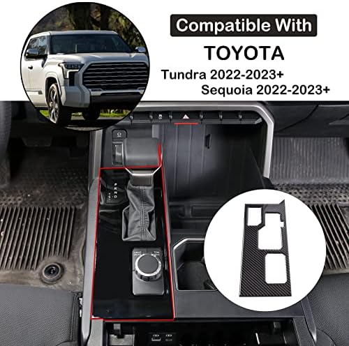 Центар за контрола на контролна опрема за менувач на панел на панелот на панелот на панелот Компатибилен со Toyota Tundra/Sequoia 2022-2023 Конзола