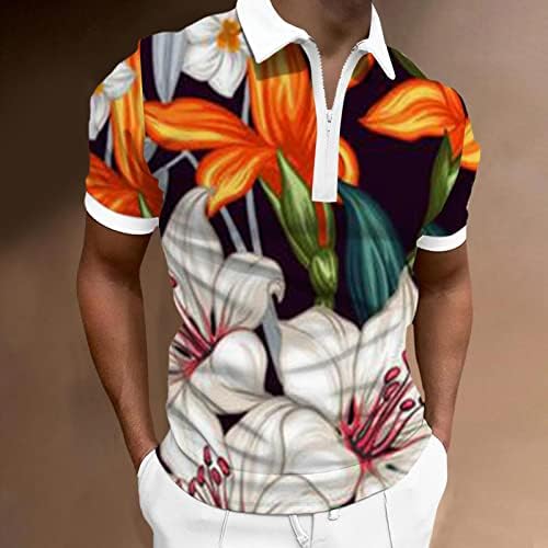 2023 НОВИ МЕНС 3Д дигитални печати за печатење со кратки ракави кошула со кратка мода кошула средна памучна кошула за мажи