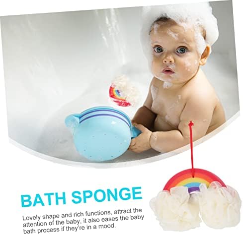Fomiyes 1pc Виножито бања топка бебе сунѓер за чистење чистење чистач за када за када за новороденчиња сунѓери за туш животински бања сунѓер