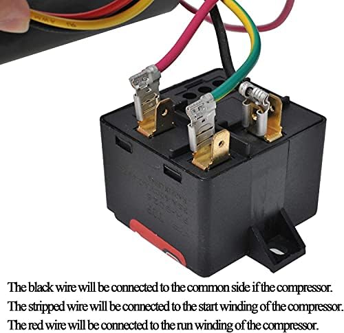 Комплетиран компресор за компресорот Wadoy CSR-U3 компатибилен со 5-2-1 4-5 тони, комплет за кондензатор на HVAC/AC за напор за климатик