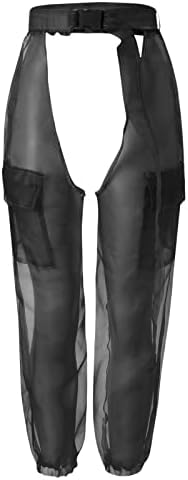 Miashui женски обични панталони за работни панталони транспарентни високи долги мрежни мрежи џогер жени панталони еластични женски