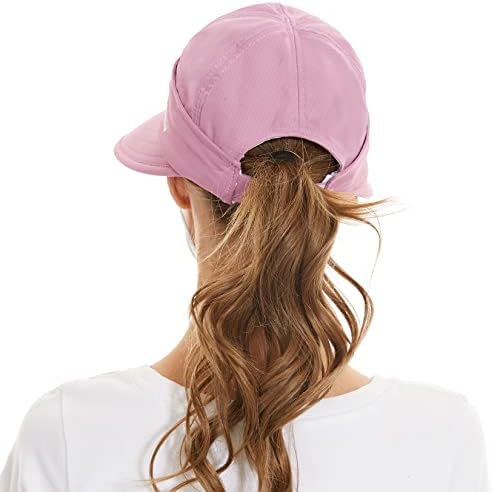 Century Century Star Womens Sun Hat 2 in 1 Zip-Off Side Brim UV заштита Плажа капа за жени спакувани голф капи на отворено капаче