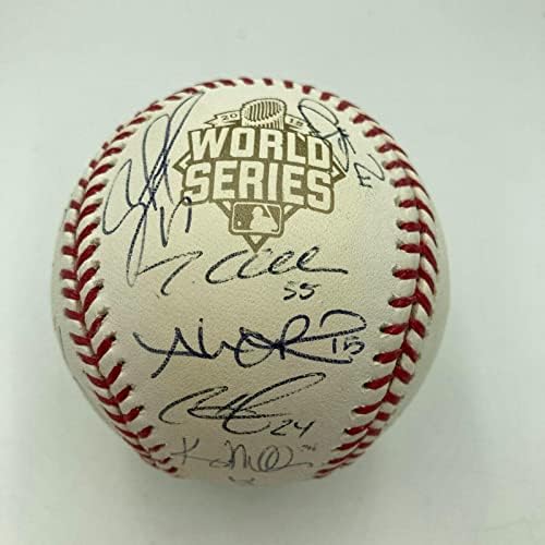 2015 година во Канзас Сити Ројалс екипа на Светски серии го потпиша В.С. Бејзбол JSA COA - Автограмирани бејзбол