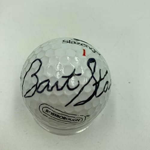 Барт Стар потпиша автограмирана топка за голф ПСА ДНК оценета нане 9 Грин Беј Пакерс - НФЛ автограмираше разни предмети