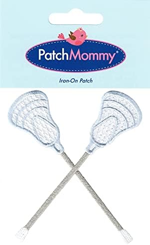 Patchmommy Lacrosse Sticks Patch Sports, Iron On/Sew - Applikes for Children Baby
