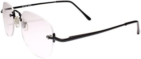 Читач на бифокални леќи со плоштад со црна рамка 2,75 очила за читање