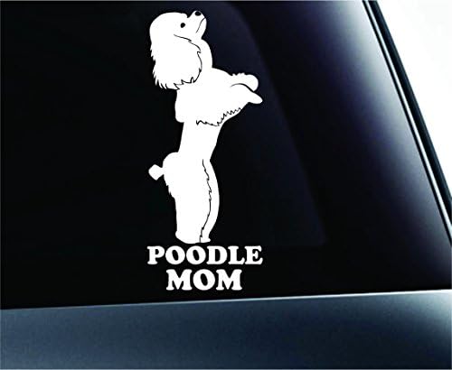 2 пудлица мама симбол Декл шепа печати кутре кутре миленичиња раса раса Loveубовен автомобил налепници налепници