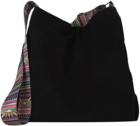 FVOWOH Hobo Торби За Жени Торба Со Средна Големина Со Кадифена Торба Со Патент Обични Бохо Торби За Рамо За Кафеави Кеси Со Вкрстено Тело