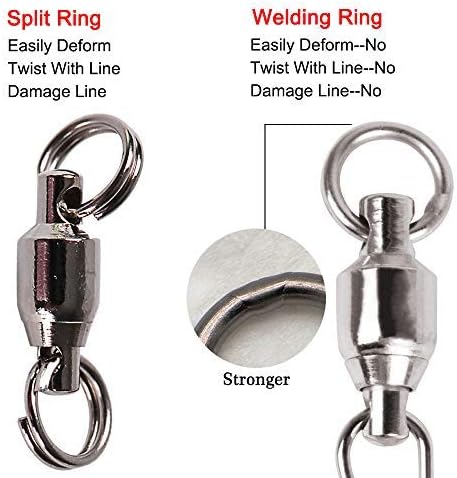 Д -р Фиш 20 пакет риболов Snap Swivels Ball Leaging Swivel со Snap од не'рѓосувачки челик дуо заклучување предвремено риболов за риболов