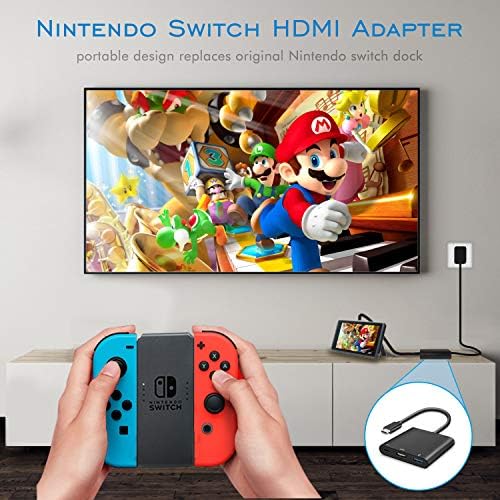 HDMI USB Type C адаптер за Nintendo Switch, преносен кабел 4K HDMI Dock, ТВ контролер MacBook Pro Samsung Galaxy S8 Plus Google Pixel