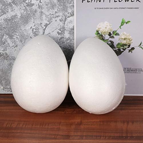 Besportble топки украс јајце велигденско јајце 3 парчиња бела занаетчиска пена јајце јајца полистирен пена јајце за DIY занаетчиски