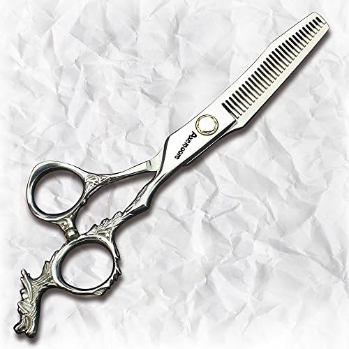 Професионални ножици за коса од 6 инчи со нож за лиценца за ножеви за коса, алатка за ножици за коса