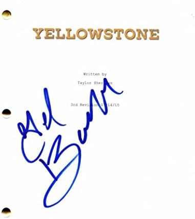 Гил Бирмингем потпиша автограм на „Yellowstone Full Pilot Script“ - Ко -глуми со Томас Рајнвотер: Кевин Костнер, Кол Хаузер,