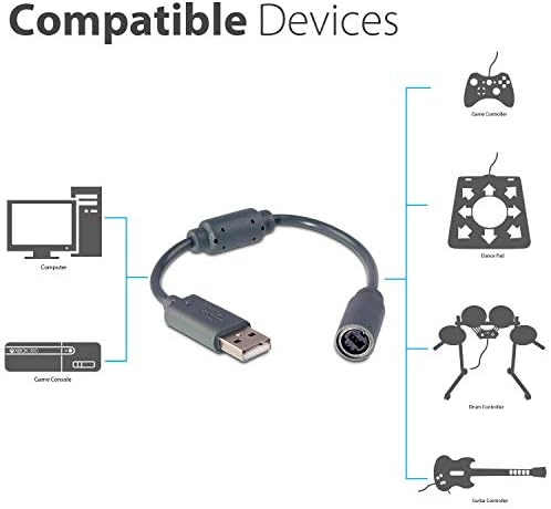 УСБ Отцепен Адаптер За Кабелски Кабел За Кабел За Xbox 360 Компјутер Жичен Контролер САД