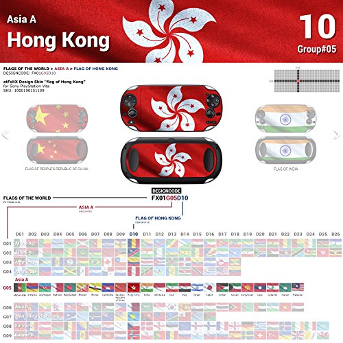 Sony PlayStation Vita Design кожа „Знаме на Хонг Конг“ налепница за PlayStation Vita