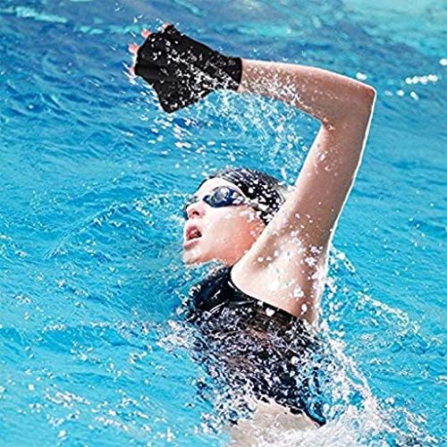 Ymlhome 1 пар водни пливање нараквици обука за пливање нараквици неопренови отпорност на вода мрежни ракавици за мажи жени возрасни