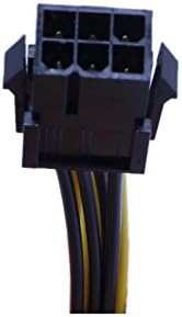 ZdycgTime 2-Pack 6-пински PCIE до 8 пински кабел за напојување со адаптер за PCIe