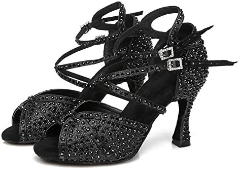 Dkенски сатенски чевли за танцување на сатенски танцувани чевли за танцување, вежбање чевли за танцување модел YCL379