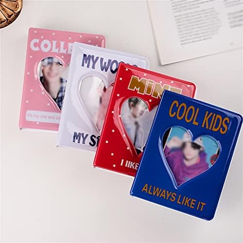 XXXDXDP Фото албум држач за држач за картички за прием за складирање шупливо Loveубов Heart Heart Holder Photoder Визит -картичка торба