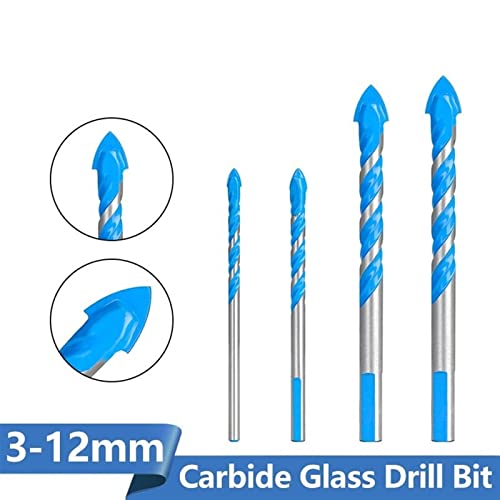 Пикис зацементирана бит за вежбање со карбид 3/4/5/10/12мм керамички плочки wallидни метални алатки за дупчење Центар за вежбање бит стакло
